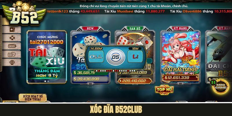 Xóc Đĩa B52Club - Tựa Game Hấp Dẫn Với Tỷ Lệ Thưởng Cực Cao